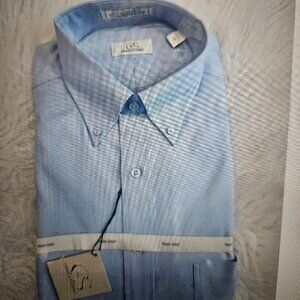 SIZE LT COOPER & STUART (NEW) Blue Long Sleeve Shirt Lot 107